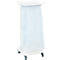 Support mobile Saekko Boy pour sac poubelle de 60 litres, avec couvercle, blanc
