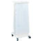 Support mobile Saekko Boy pour sac poubelle de 60 litres, sans couvercle, blanc