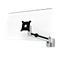 Support mural pour moniteur Durable, avec bras, pour 1 écran 21-27', jusqu'à 8 kg, VESA, rotatif et inclinable, argent métallique