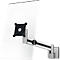 Support mural pour moniteur Durable, avec bras, pour 1 écran 21-27', jusqu'à 8 kg, VESA, rotatif et inclinable, argent métallique