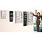 Support mural pour prospectus format A4 paysage 6 compartiments Paperflow, gris