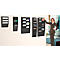 Support mural pour prospectus format A4 paysage 6 compartiments Paperflow, noir