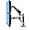 Support pour double écran LX Ergotron, écran maximum 24', pour 2 écrans ou 1 écran et 1 pc portable