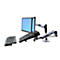 Support pour double écran LX Ergotron, écran maximum 24', pour 2 écrans ou 1 écran et 1 pc portable