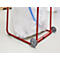 Support pour grands sacs poubelles, 200 litres, l. 515 x P 460 x H 970 mm, avec roulettes, rouge