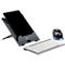 Support pour ordinateur portable Bakker Elkhuizen Ergo-Q 160, pour ordinateurs portables &amp; tablettes jusqu'à 17', ergonomique, L 215 x P 266 x H 7,5 mm, aluminium, gris foncé mat