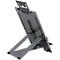 Support pour ordinateur portable Bakker Elkhuizen Ergo-Q Hybrid Pro, pour ordinateurs portables &amp; tablettes jusqu'à 16', ergonomique, L 199 x P 284 x H 13,5 mm, aluminium, gris foncé mat