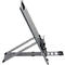 Support pour ordinateur portable Bakker Elkhuizen Ergo-Q Hybrid Pro, pour ordinateurs portables &amp; tablettes jusqu'à 16', ergonomique, L 199 x P 284 x H 13,5 mm, aluminium, gris foncé mat