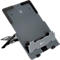 Support pour ordinateur portable Bakker Elkhuizen FlexTop 170, pour ordinateurs portables &amp; tablettes jusqu'à 16', ergonomique, L 206 x P 277 x H 6,5 mm, aluminium, gris foncé mat