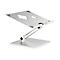 Support pour ordinateur portable Durable Stand Rise, pour ordinateurs portables jusqu'à 17', supports en caoutchouc, réglage manuel, avec poignée encastrée, aluminium