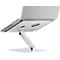 Support pour ordinateur portable Durable Stand Rise, pour ordinateurs portables jusqu'à 17', supports en caoutchouc, réglage manuel, avec poignée encastrée, aluminium
