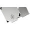 Support pour ordinateur portable Durable Stand Rise, pour ordinateurs portables jusqu'à 17', supports en caoutchouc, réglage manuel, avec poignée encastrée, aluminium