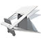 Support pour ordinateur portable Fellowes Breyta™, pour 1 ordinateur portable jusqu'à 15' &amp; jusqu'à 5 kg, réglable en hauteur, pliable, L 235 x P 268 x H 14 mm, 100 % plastique recyclé, blanc