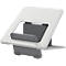 Support pour ordinateur portable Fellowes Breyta™, pour 1 ordinateur portable jusqu'à 15' &amp; jusqu'à 5 kg, réglable en hauteur, pliable, L 235 x P 268 x H 14 mm, 100 % plastique recyclé, blanc