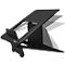 Support pour ordinateur portable Fellowes Breyta™, pour 1 ordinateur portable jusqu'à 15" &amp; jusqu'à 5 kg, réglable en hauteur, pliable, L 235 x P 268 x H 14 mm, 100 % plastique recyclé, noir