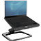 Support pour ordinateur portable Fellowes Hana™, jusqu'à 17 pouces et 4,5 kg, réglable en angle et en hauteur, orientable à 90°, ports USB, noir