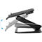 Support pour ordinateur portable Fellowes Hana™, jusqu'à 17 pouces et 4,5 kg, réglable en angle et en hauteur, orientable à 90°, ports USB, noir