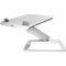 Support pour ordinateur portable Fellowes Hana™ LT, pour 1 ordinateur portable jusqu'à 19" &amp; jusqu'à 4,5 kg, réglable en hauteur/rotatif, gestion des câbles, L 342 x P 396 x H 102 mm, blanc