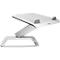Support pour ordinateur portable Fellowes Hana™ LT, pour 1 ordinateur portable jusqu'à 19" &amp; jusqu'à 4,5 kg, réglable en hauteur/rotatif, gestion des câbles, L 342 x P 396 x H 102 mm, blanc