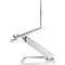 Support pour ordinateur portable Fellowes Hana™ LT, pour 1 ordinateur portable jusqu'à 19" &amp; jusqu'à 4,5 kg, réglable en hauteur/rotatif, gestion des câbles, L 342 x P 396 x H 102 mm, blanc