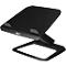 Support pour ordinateur portable Fellowes Hana™ LT, pour 1 ordinateur portable jusqu'à 19' &amp; jusqu'à 4,5 kg, réglable en hauteur/rotatif, gestion des câbles, L 342 x P 396 x H 102 mm, noir