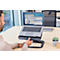 Support pour ordinateur portable Fellowes Hana™ LT, pour 1 ordinateur portable jusqu'à 19' &amp; jusqu'à 4,5 kg, réglable en hauteur/rotatif, gestion des câbles, L 342 x P 396 x H 102 mm, noir