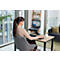 Support pour ordinateur portable Fellowes Hana™ LT, pour 1 ordinateur portable jusqu'à 19' &amp; jusqu'à 4,5 kg, réglable en hauteur/rotatif, gestion des câbles, L 342 x P 396 x H 102 mm, noir