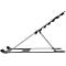 Support pour ordinateur portable NewStar NSLS085BLACK, pour ordinateurs portables 10-17″ et jusqu'à 5 kg, réglage manuel de la hauteur en 6 étapes, pliable, noir.
