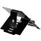 Support pour ordinateur portable R-Go Riser Flexible, pour 1 ordinateur portable/tablette 10-22″ &amp; jusqu'à 5 kg, hauteur réglable sur 5 niveaux, avec porte-documents, aluminium HYLITE®, noir
