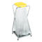 Support pour sac poubelle de 70 litres, avec couvercle jaune 