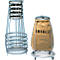 Support pour sacs poubelle MSTS120, de 120 litres, fmobile, avec roulettes