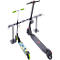 Support pour trottinettes - acier thermolaqué - unilatéral - 6 places - protection antivol - noir anthracite