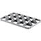 Support pour verres Ringoplast, pour bacs à verres &amp; bacs Euro, 3 x 5, en bas, convient pour aliments, empilable, L 365 x H 55 mm, plastique, gris clair