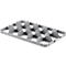 Support pour verres Ringoplast, pour bacs à verres &amp; bacs Euro, 3 x 5, en haut, convient pour aliments, empilable, L 365 x H 55 mm, plastique, gris clair