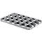 Support pour verres Ringoplast, pour bacs à verres &amp; bacs Euro, 4 x 6, en haut, convient pour aliments, empilable, L 365 x H 55 mm, plastique, gris clair