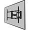 Support TV mural Neomounts by Newstar WL40-550BL16, pour écrans plats jusqu'à 65', jusqu'à 40 kg, inclinable et pivotant, VESA, noir