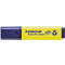 Surligneur jaune avec bouchon bleu. Inscription : Staedtler Textsurfer classic.