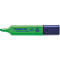 Surligneur vert avec un capuchon bleu. Inscription : STAEDTLER Textsurfer classic.