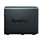 Schwarzer NAS-Server mit "Synology" Schriftzug.