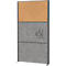 Système de cloison acoustisque MAULconnecto - l.1000 x H 1800 mm - modules enfichables - 2x voile acoustique - 1x liège - fixation velcro - anthracite