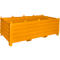 Système de collecte Bauer SBS 2000, L 1200 x l 2400 x H 850 mm, empilable jusqu'à 3 fois, peint, avec chariot de transport, jaune-orange RAL 2000