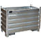 Système de collecte Bauer SBS 500, L 600 x l 1200 x H 850 mm, empilable jusqu'à 3 fois, peint, avec chariot de transport, galvanisé à chaud