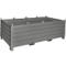 Système de collecteurs Bauer SBS 2000, L 1200 x l 2400 x H 850 mm, empilable jusqu'à 3 fois, laqué, avec chariot de transport, gris souris RAL 7005