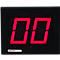 Affichage numérique noir avec chiffres rouges "00". Le logo "METO Tronic" est en bas.