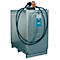 Système de réservoir diesel CEMO avec réservoir UNI, accouplement TW, pompe électrique 230 V, 50 l/min, L 1660 x P 1570 x H 1590 mm, 2 réservoirs de 1000 l