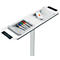 Système de tableau blanc et de tableau de notes mobile Nobo Move &amp; Meet, 2 tableaux blancs, 2 tableaux de notes, 900 x 1800 mm, magnétique, mobile