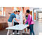 Système de tableau blanc et de tableau de notes mobile Nobo Move &amp; Meet, 2 tableaux blancs, 2 tableaux de notes, 900 x 1800 mm, magnétique, mobile