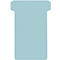 T-sleufkaarten, formaat 2, B 48 x H 85 mm, voor paneelelementen 63/48 mm, etiketteerbaar, FSC®-gecertificeerd papier, blauw, 100 st.