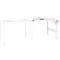 Table créative mobile ORDO Professional -acier - table d'extension - surface d'écriture amovible – l. 1010 x P 635 x H 825 mm - blanc trafic RAL 9016