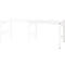 Table créative mobile ORDO Professional -acier - table d'extension - surface d'écriture amovible – l. 1010 x P 635 x H 825 mm - blanc trafic RAL 9016